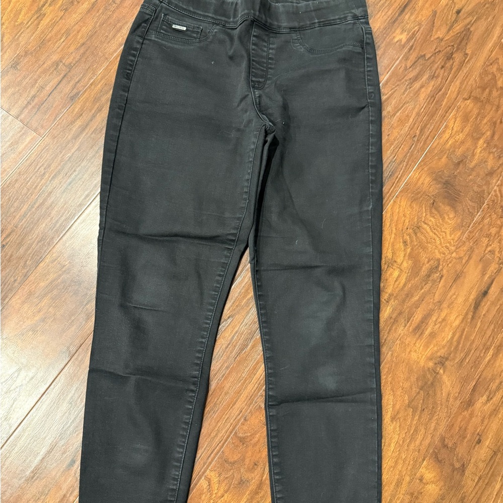 Nine West Black Pull-On Skinny Jeans